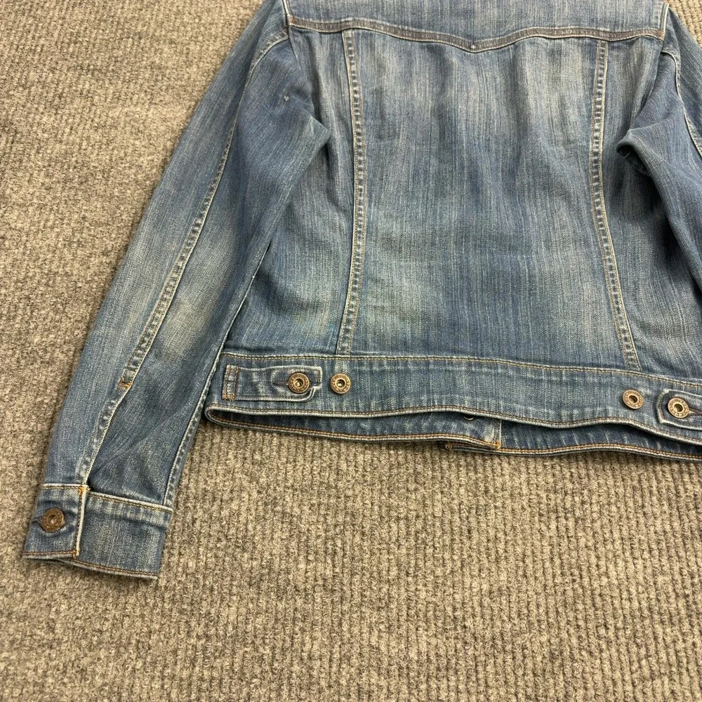 Levi's Denim Jacket Womens S Blue Cotton Blend‎ Stretch Trucker Classic Style